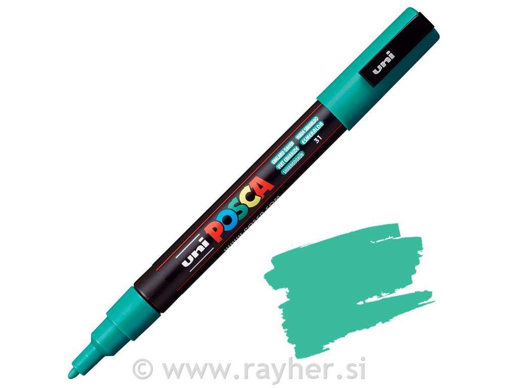 Uni POSCA marker; vrh 0,9-1,3 mm;emerald green