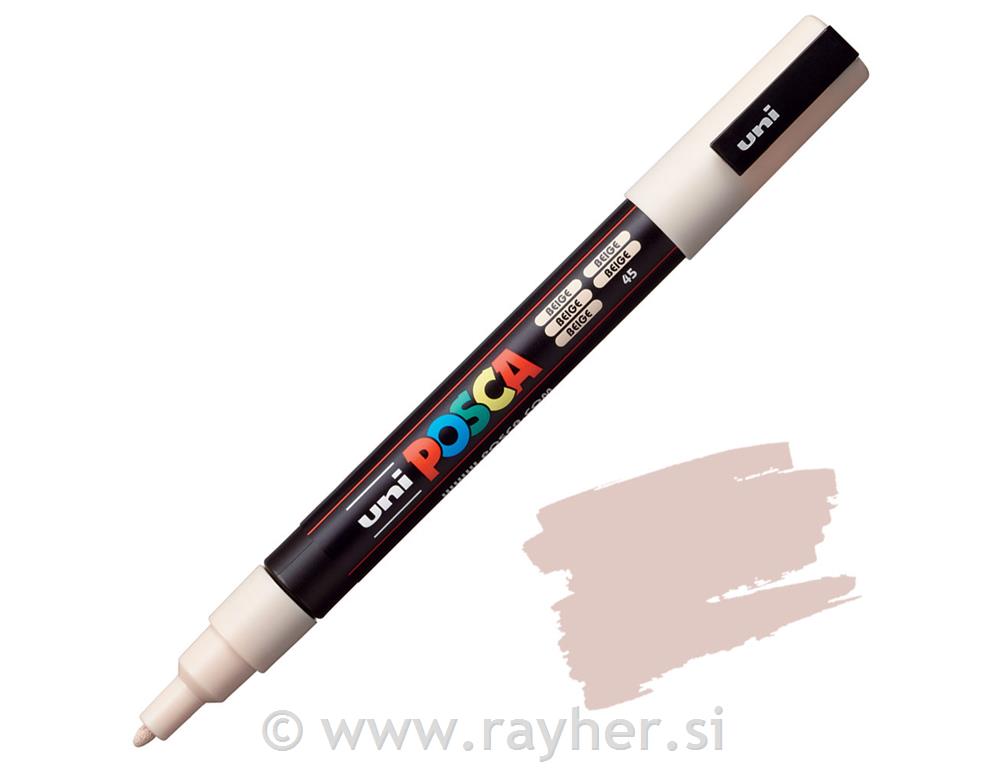 Uni POSCA marker; vrh 0,9-1,3 mm;beige