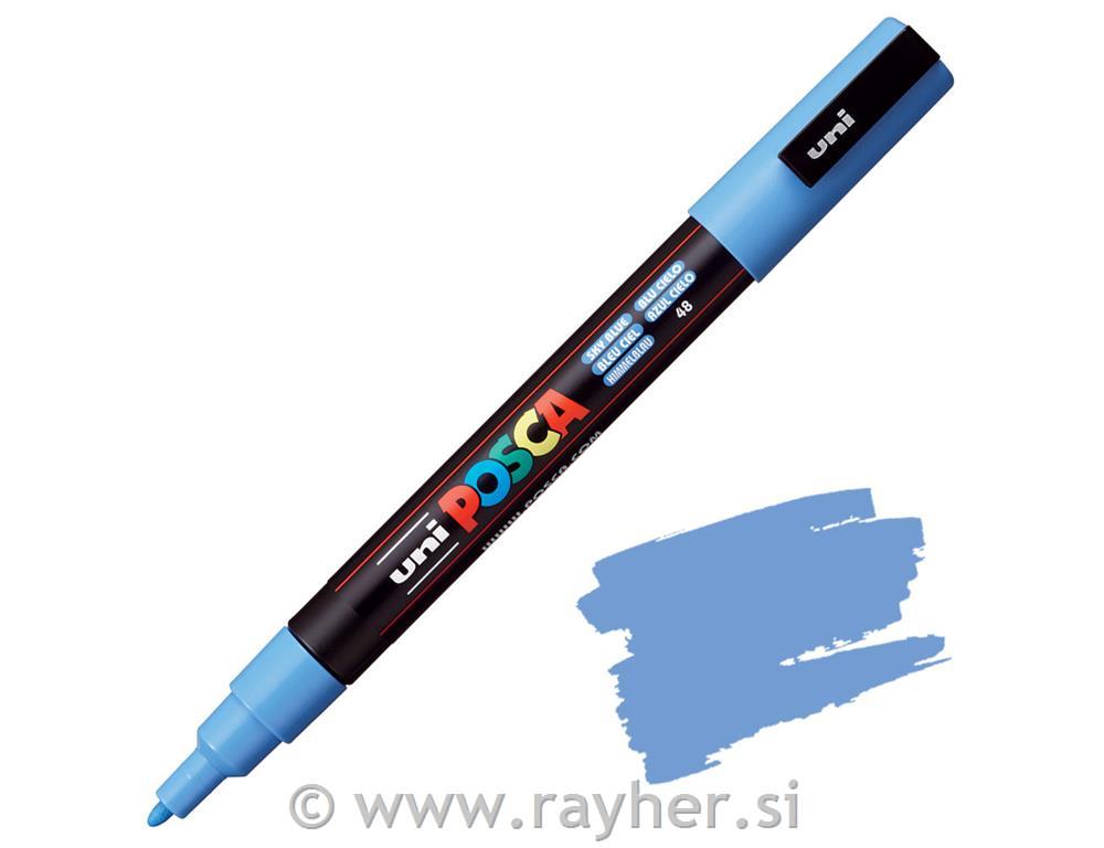 Uni POSCA marker; vrh 0,9-1,3 mm;sky blue
