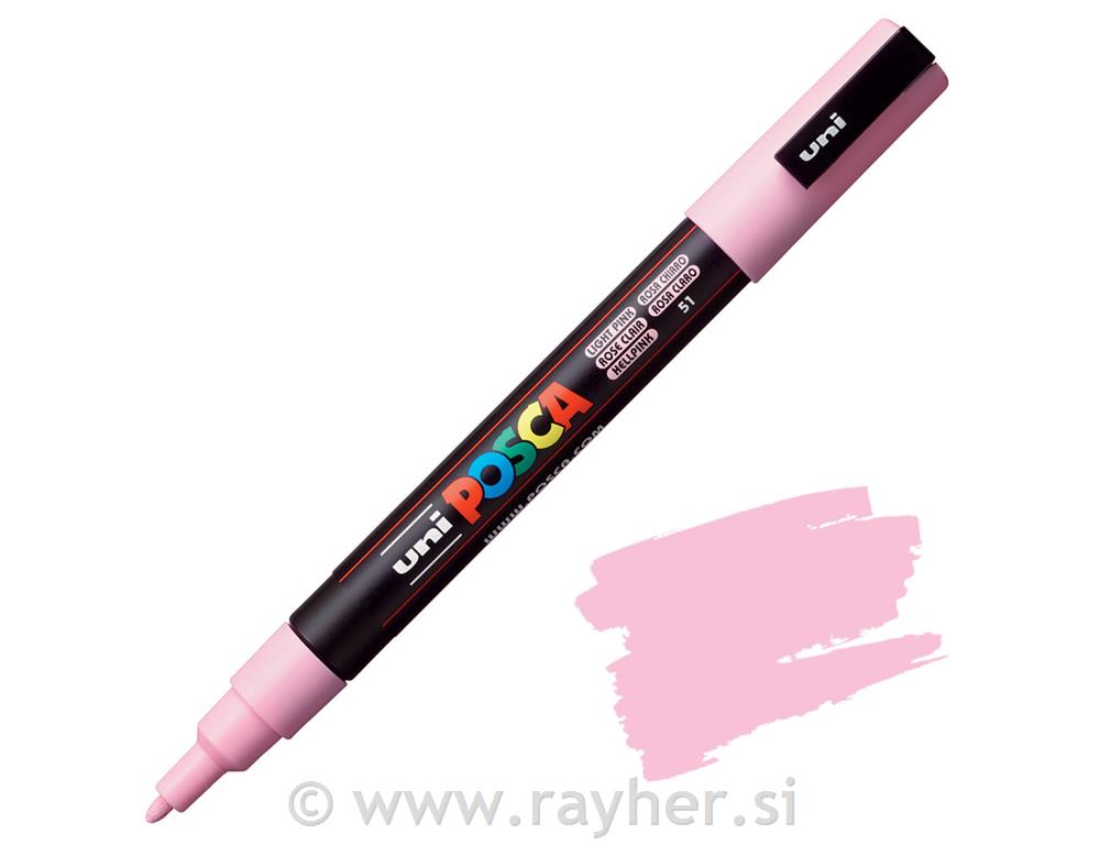 Uni POSCA marker; vrh 0,9-1,3 mm;light pink