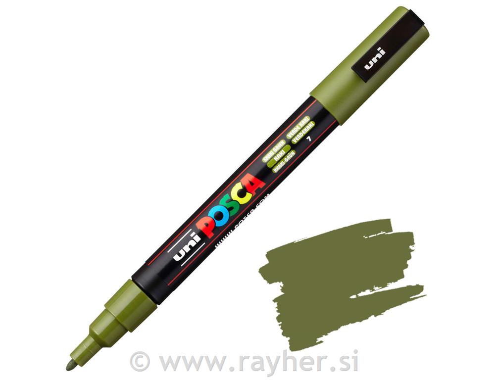 Uni POSCA marker; vrh 0,9-1,3 mm;khaki green