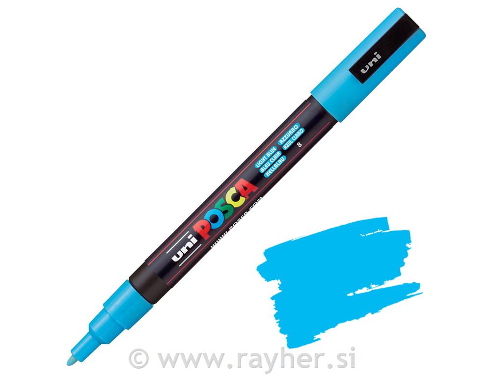 Uni POSCA marker; vrh 0,9-1,3 mm;light blue