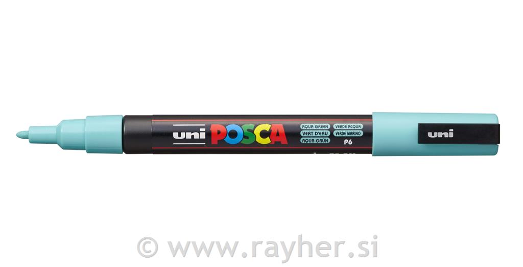 Uni POSCA marker; vrh 0,9-1,3 mm;aqua green