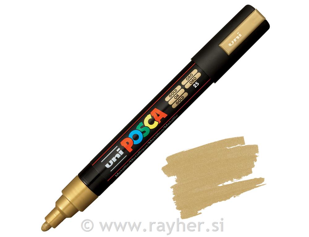 Uni POSCA marker; vrh 1,8-2,5 mm;gold