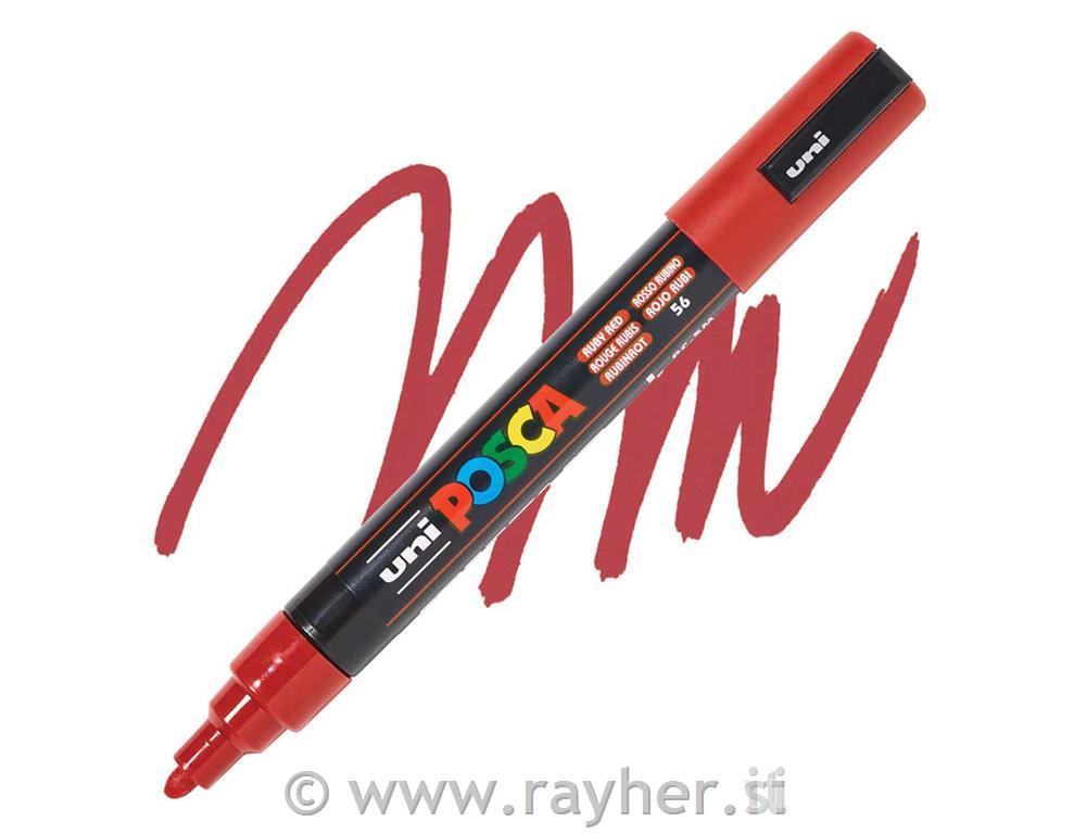 Uni POSCA marker; vrh 1,8-2,5 mm;ruby red