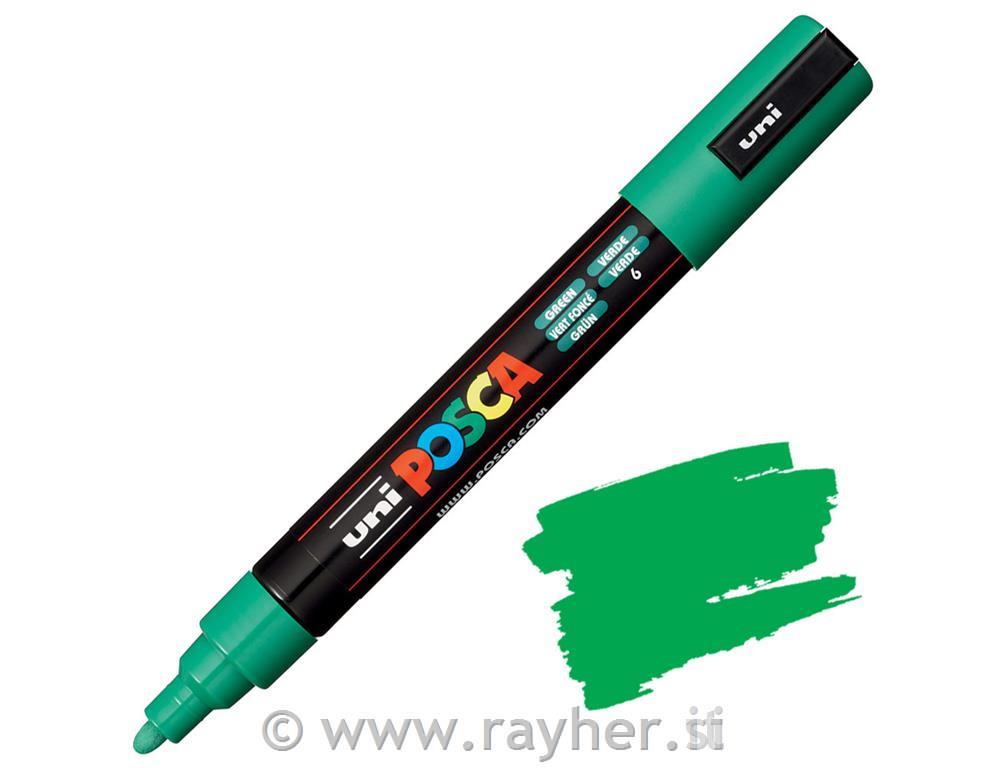 Uni POSCA marker; tip 1,8-2,5 mm;green