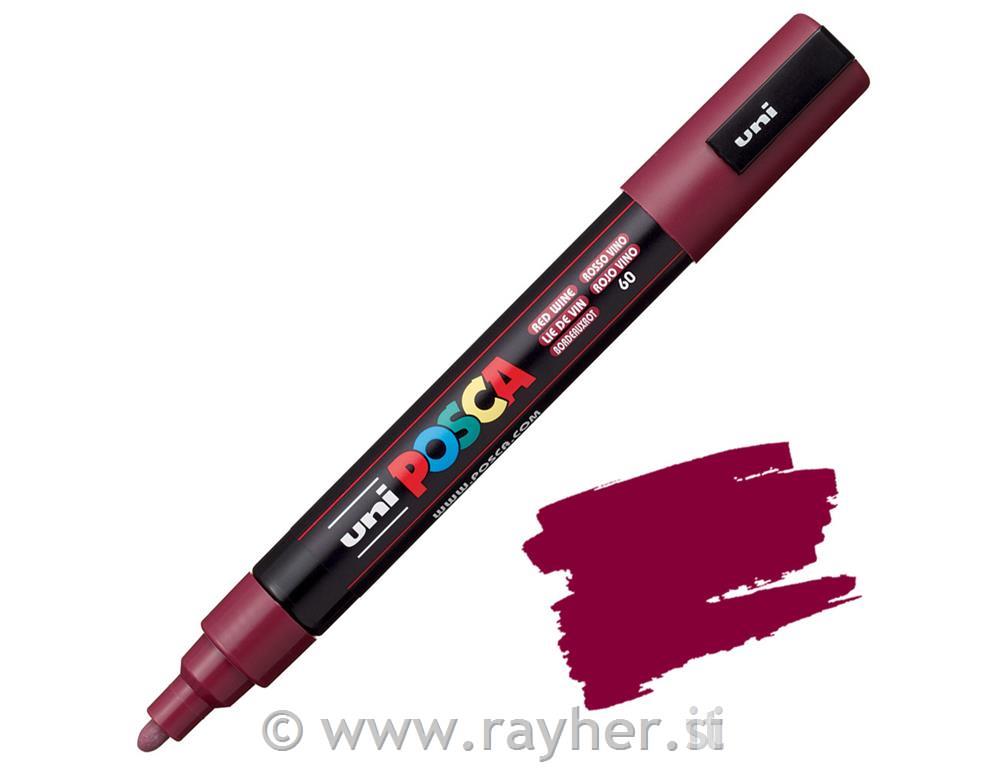 Uni POSCA marker; vrh 1,8-2,5 mm;red wine