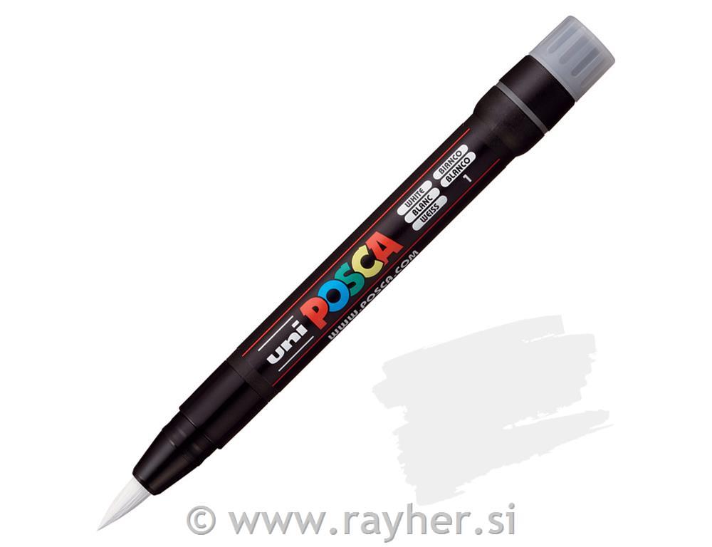Uni POSCA marker; vrh kist;white