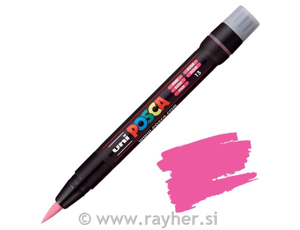 Uni POSCA marker; vrh kist;pink