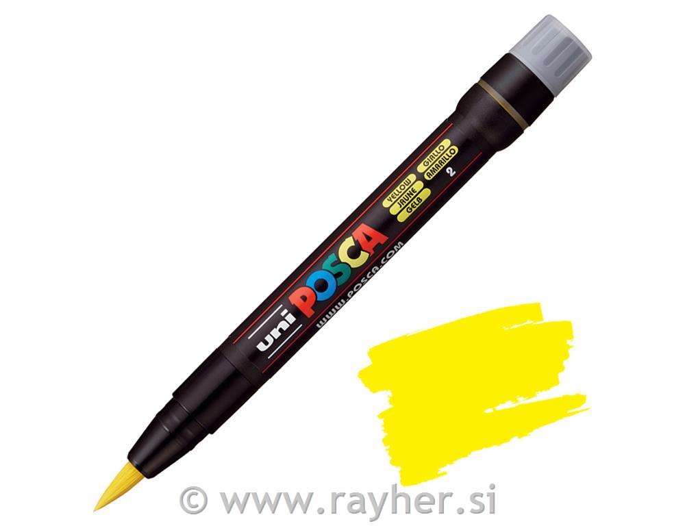 Uni POSCA marker; vrh kist;yellow