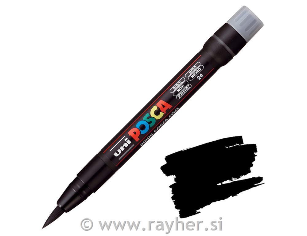 Uni POSCA marker; vrh kist;black
