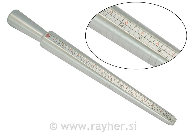 Mjerač prstena, metalni, 250 mm