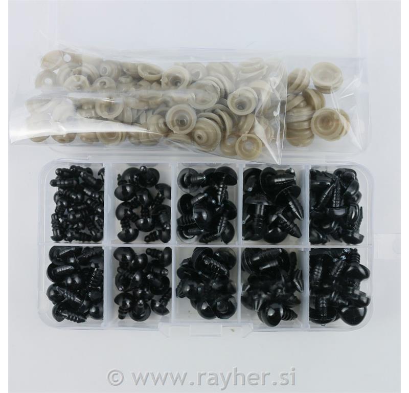 Plastične oči i nos, set 283