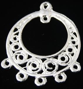 Zatvorene udice, srebrne boje, 24 mm