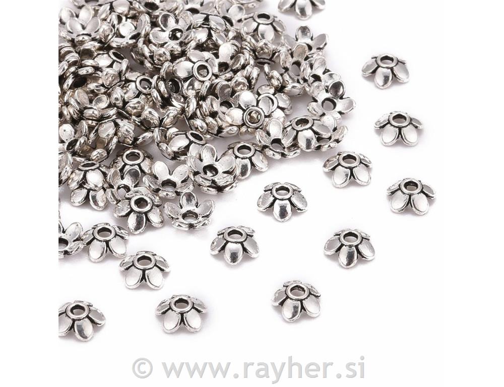 Kapica ze perle, 6.5 mm, set 10/1