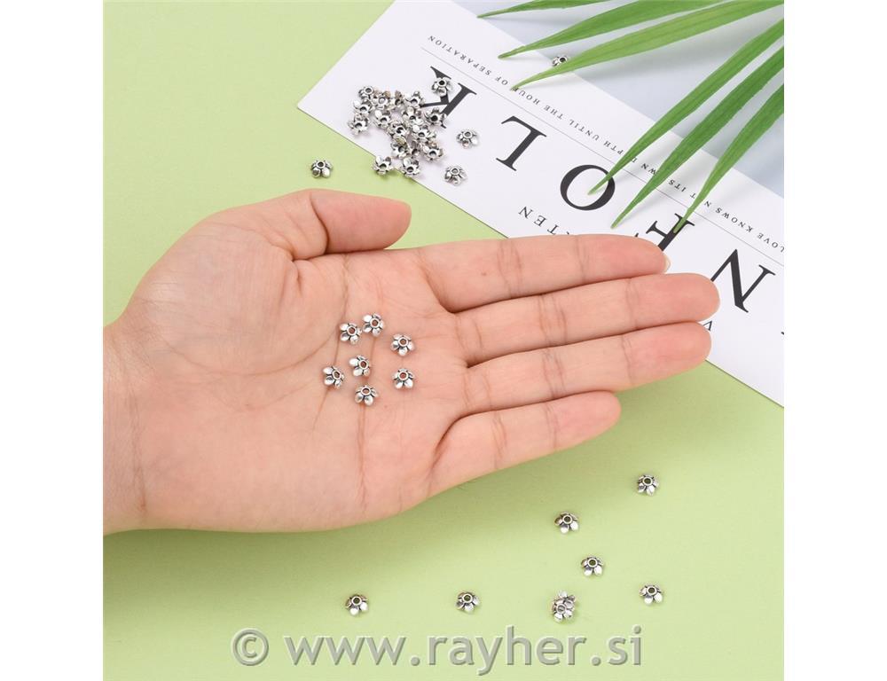 Kapica ze perle, 6.5 mm, set 10/1
