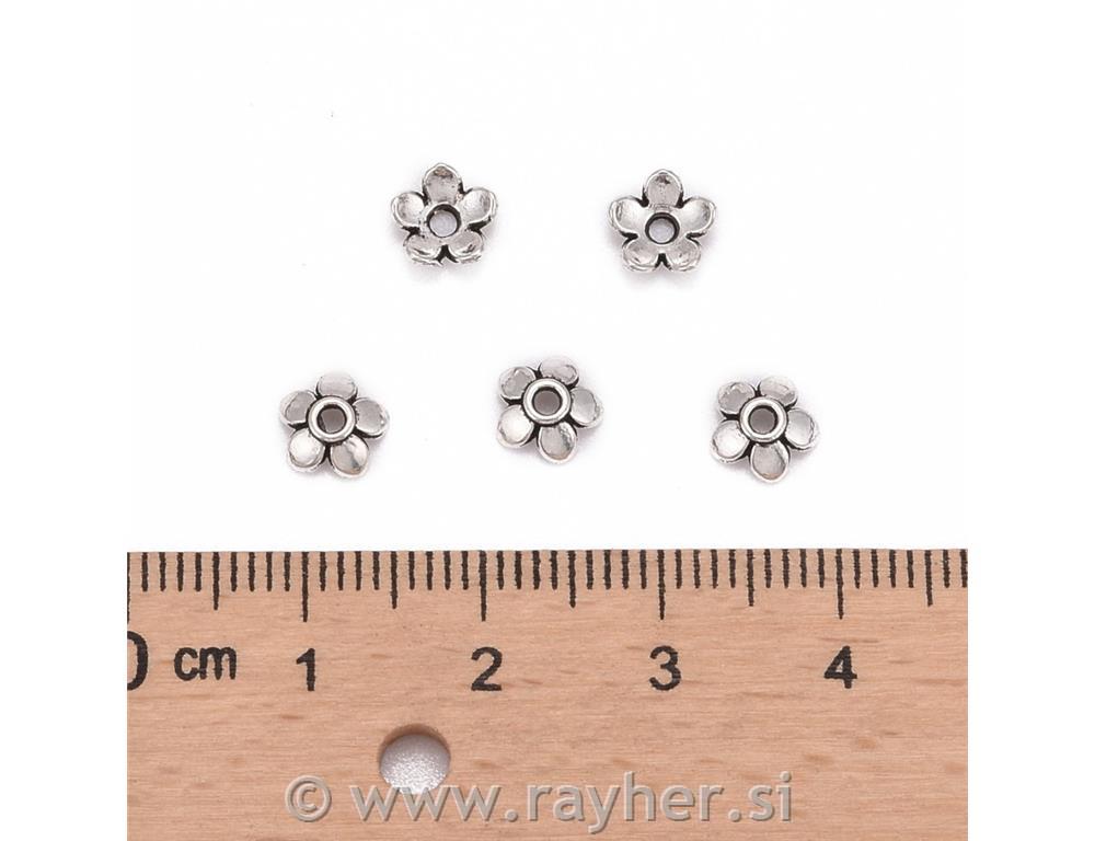 Kapica ze perle, 6.5 mm, set 10/1