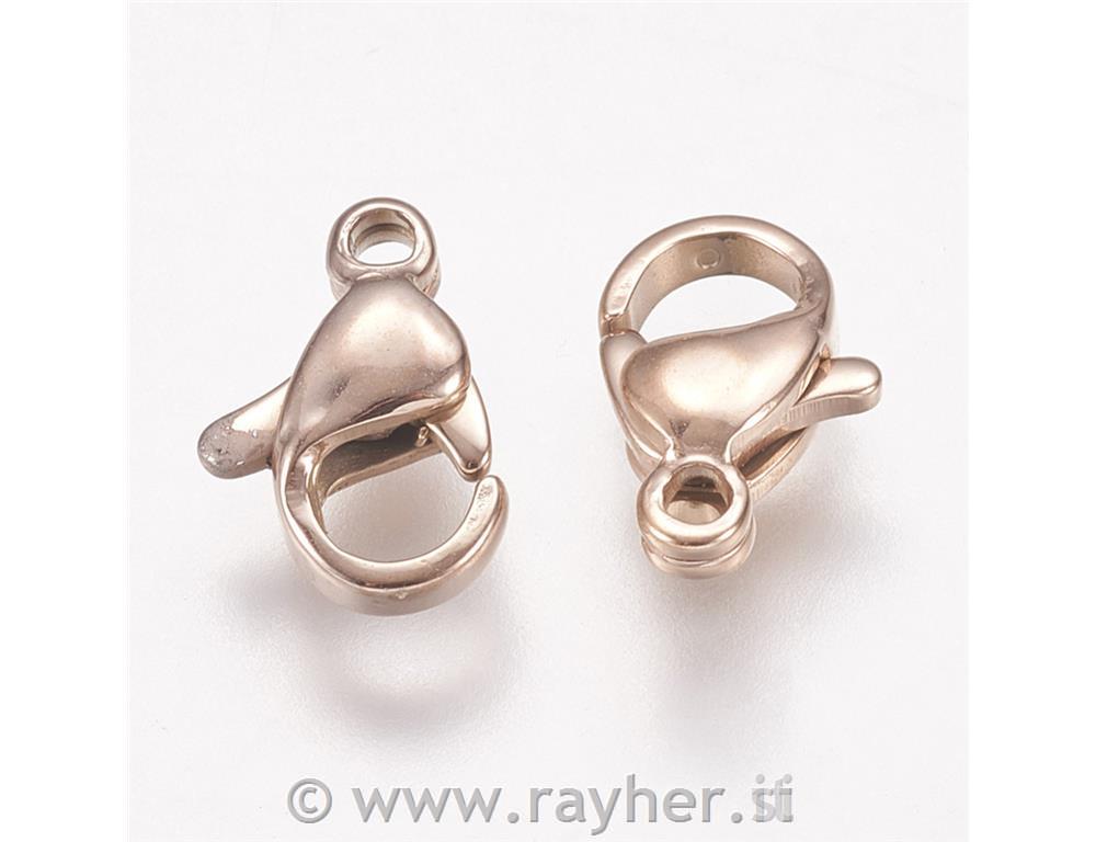 Kopča kartija 10mm, Rose Gold