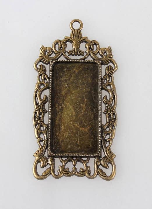 MEDALJON ANTIK BRON, 68X35X3MM, PRAVOKOT