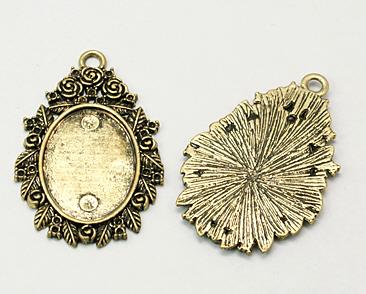 Medaljon bronza, 45x29 mm, oval