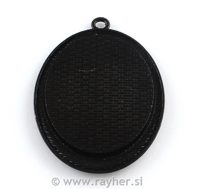 Medaljon antik crni 54X38X3mm