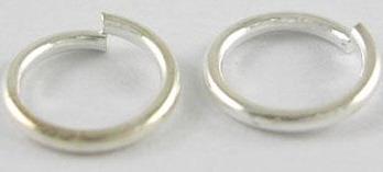 Ringići 6 mm, srebrna boja, set 10/1