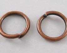 Ringići 5 mm, bakrena boja, set 10/1