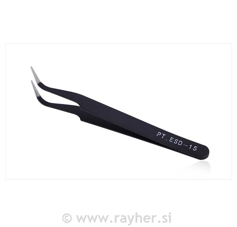 Pinceta antistat. 11,6 cm