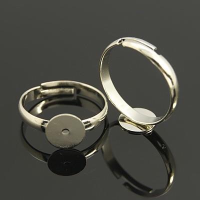 Prsten, srebrna boja, 19 mm