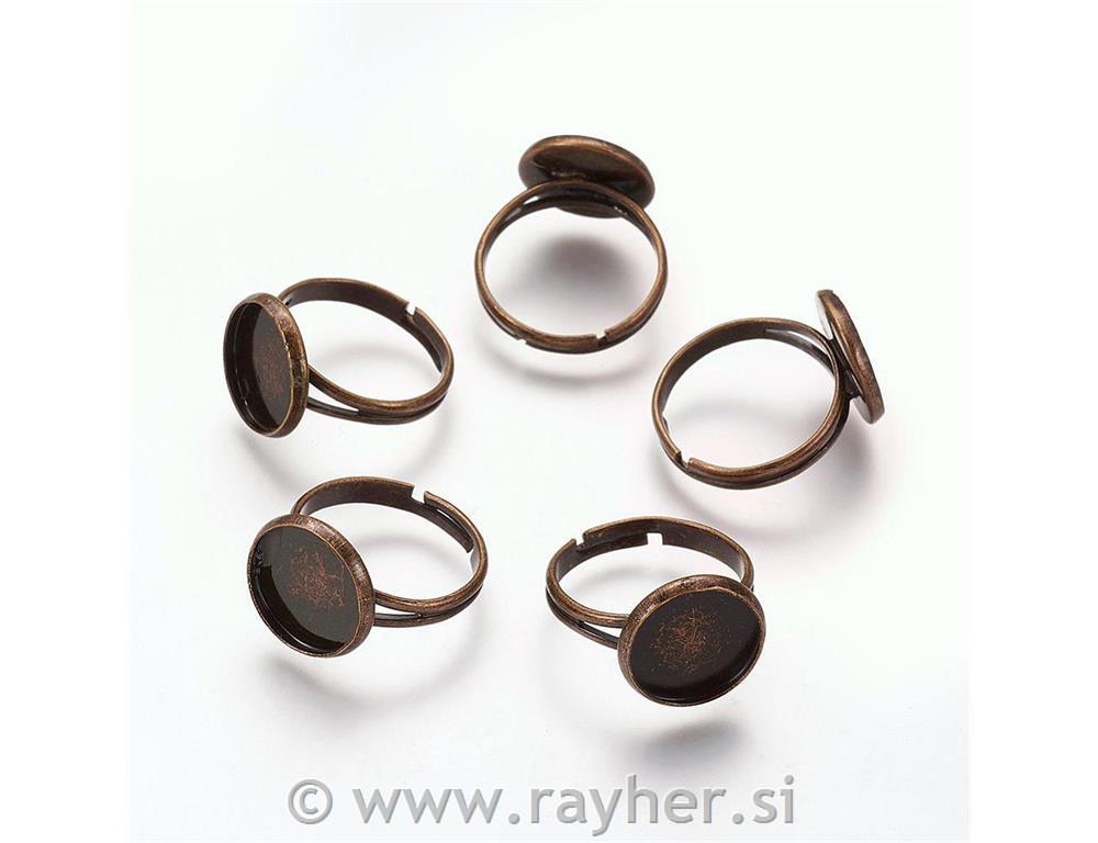Prsten, antik bron, 17mm