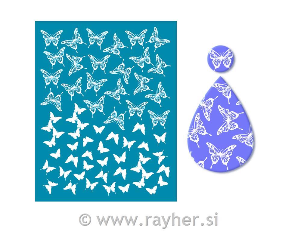 Šablona Silk Screen, Butterfly