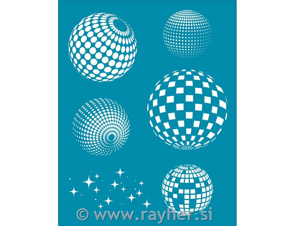 Šablona Silk Screen, Disco Ball