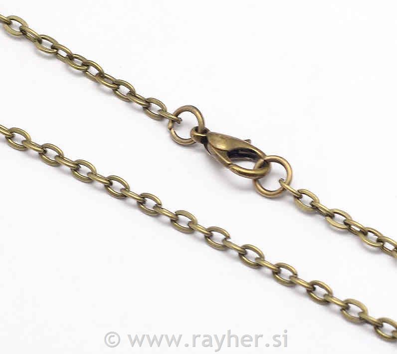 Vintage Iron Cross Chain Necklace