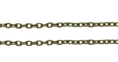 Lanac boja antik bronza, 1m