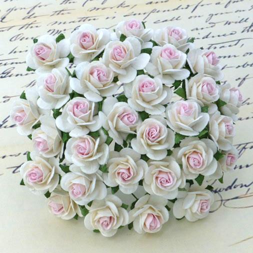 Mini Red Handmade Mulberry Paper Roses