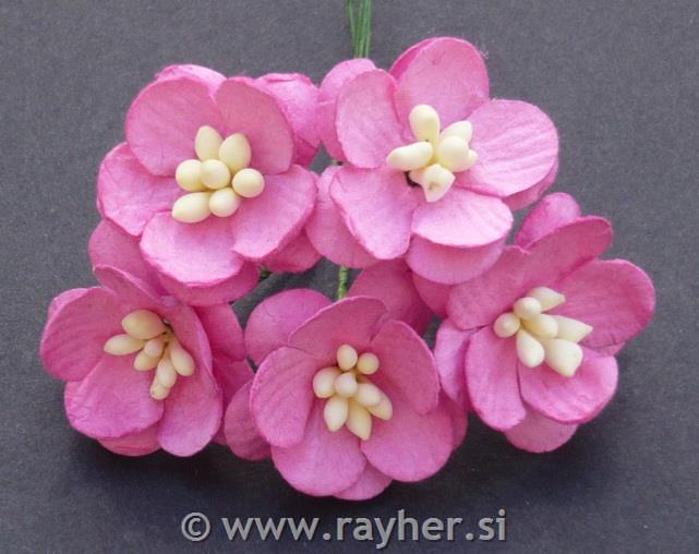 Pink Cherry Blossoms Paper Flowers