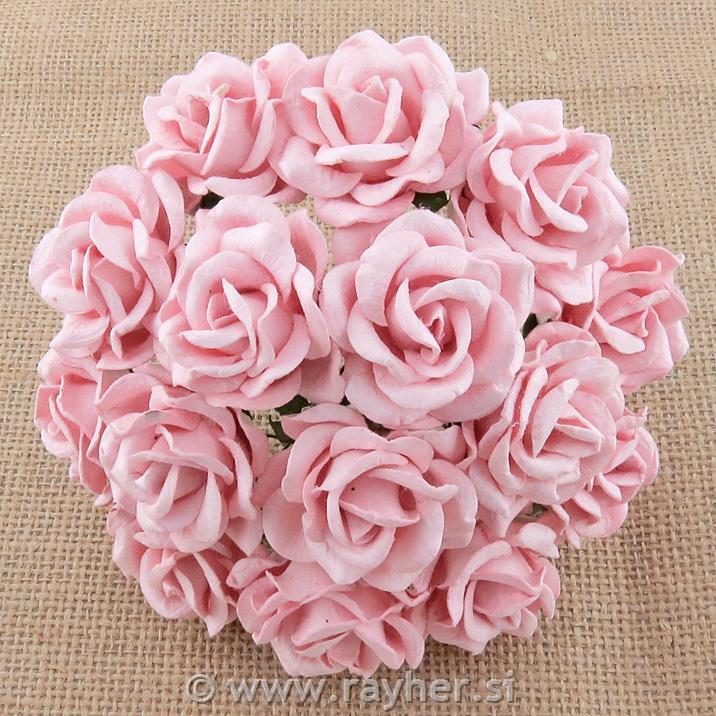 Mini Red Handmade Mulberry Paper Roses