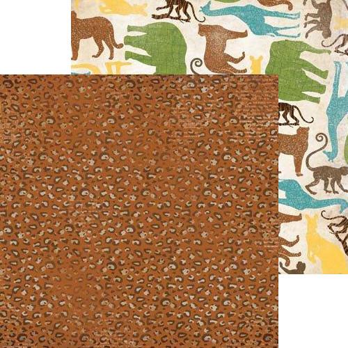 Scrapbooking papir Safari Growl