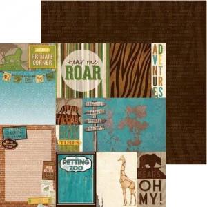 Scrapbooking papir Safari, Habitat