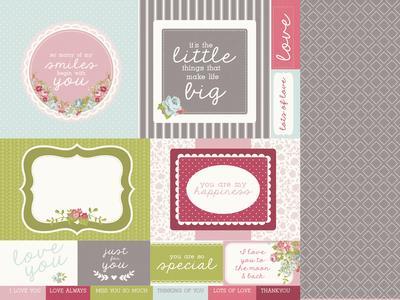 Scrapbooking papir Secret Garden, 200gsm