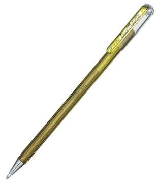 Roler Gel Hybrid Dual Metallic K110; Zlatni