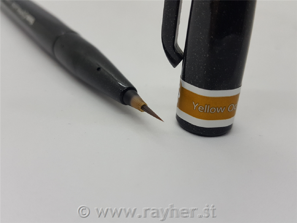 Pentel Brush Sign Artist ocker
