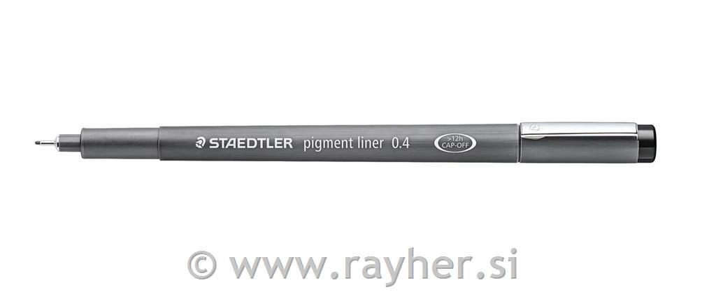 Pigment liner, 0.4 mm, crni