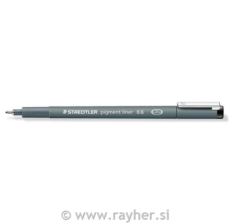 Pigment liner, 0.6 mm, crni