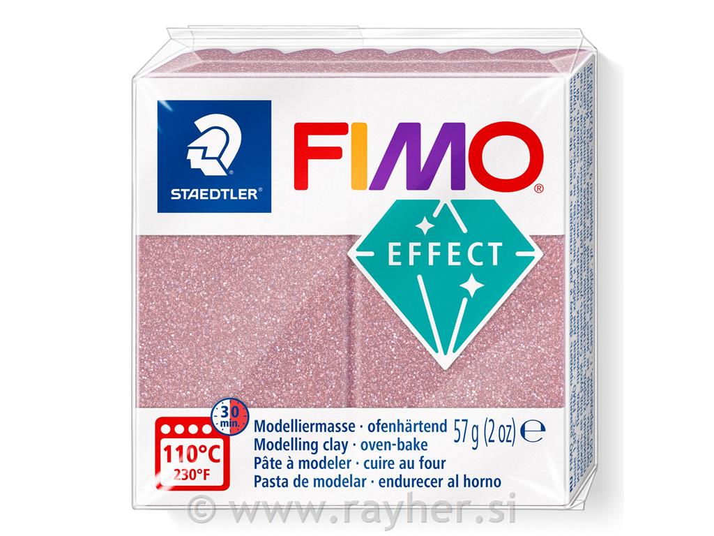FIMO Effect masa za modeliranje 212, 56gGlitter Rose Gold