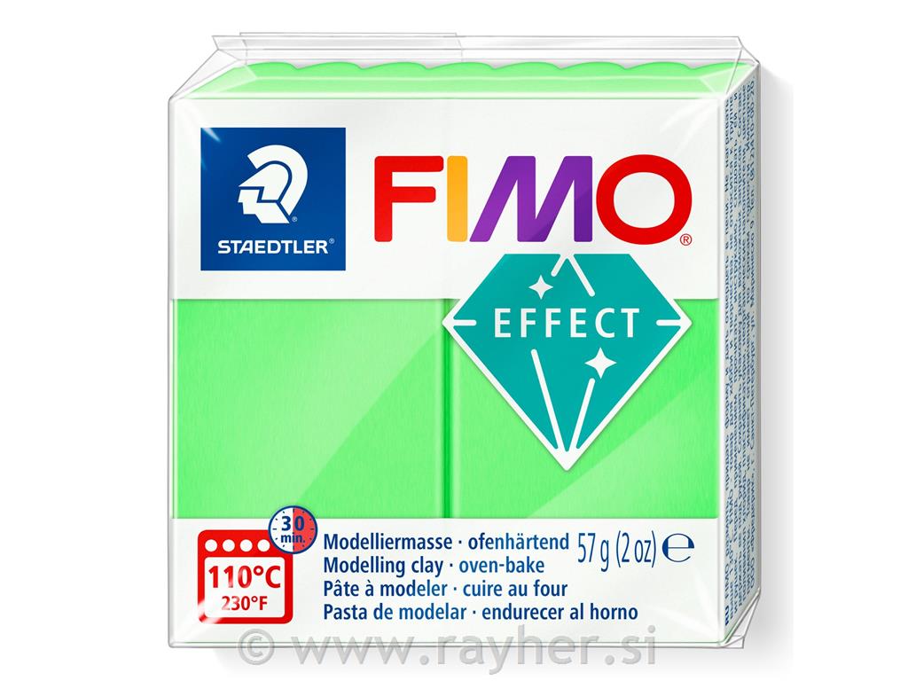 FIMO Effect masa za modeliranje 501neon zelena