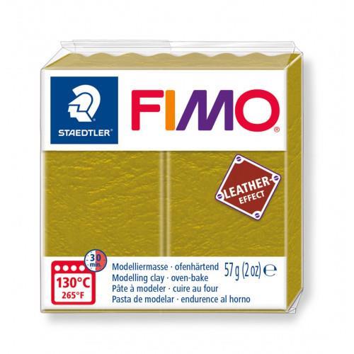 FIMO Leather polymer clay 519, 56gOlive
