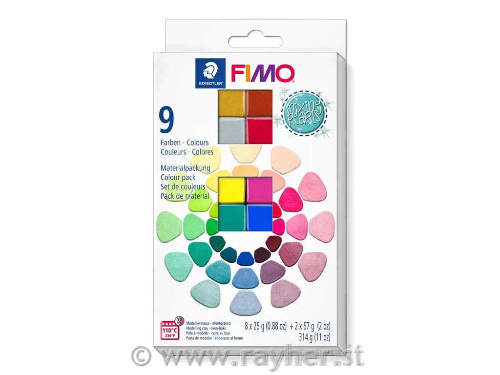 FIMO Effect Pearls set, 8x25g, 2x57g