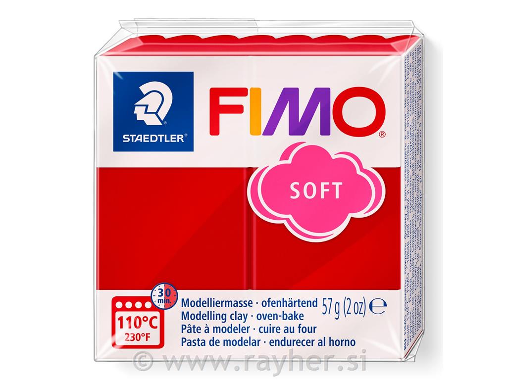 FIMO Soft masa za modeliranje 2, božićnocrvena