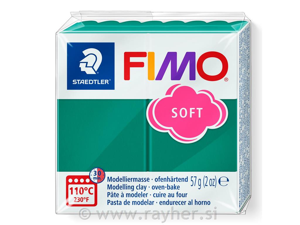 FIMO Soft masa za modeliranje 56, tamnozelena